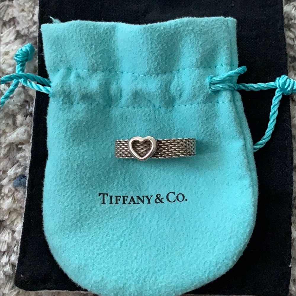 Tiffany & Co Mesh Heart Ring!